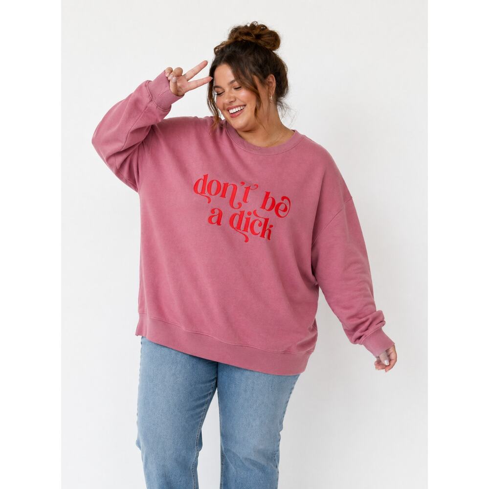 Known Supply Don't Be a Dick Graphic Sweatshirt NWT 3XL